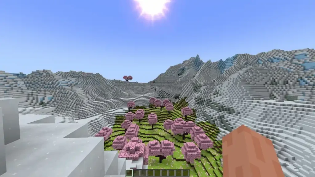 30 Best Cherry Blossom Seeds In Minecraft 2024 Cherry Snow Mountain