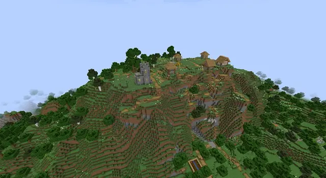 30 Best Minecraft Village Seeds 2024 Flowering Mountaintop Village