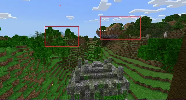 30 Best Minecraft Village Seeds 2024 Jungle Temple Next To An Almost Jungle Village