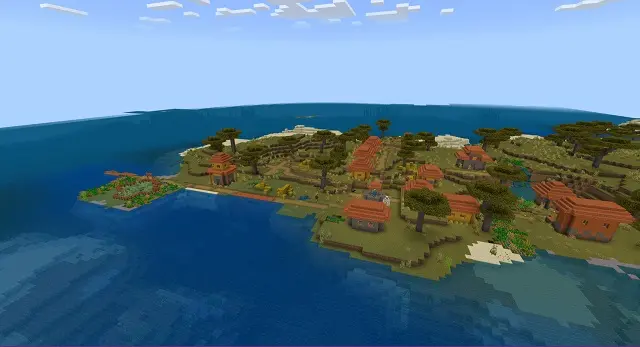 30 Best Minecraft Village Seeds 2024 Survival Island Village