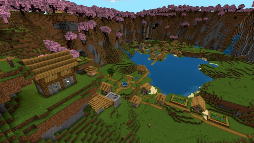 30 Best Minecraft Village Seeds 2024 The Cherry Blossom Villages