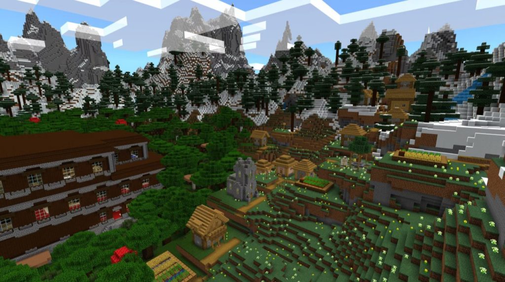 30 Best Minecraft Village Seeds 2024 The Woodland Mansion Village