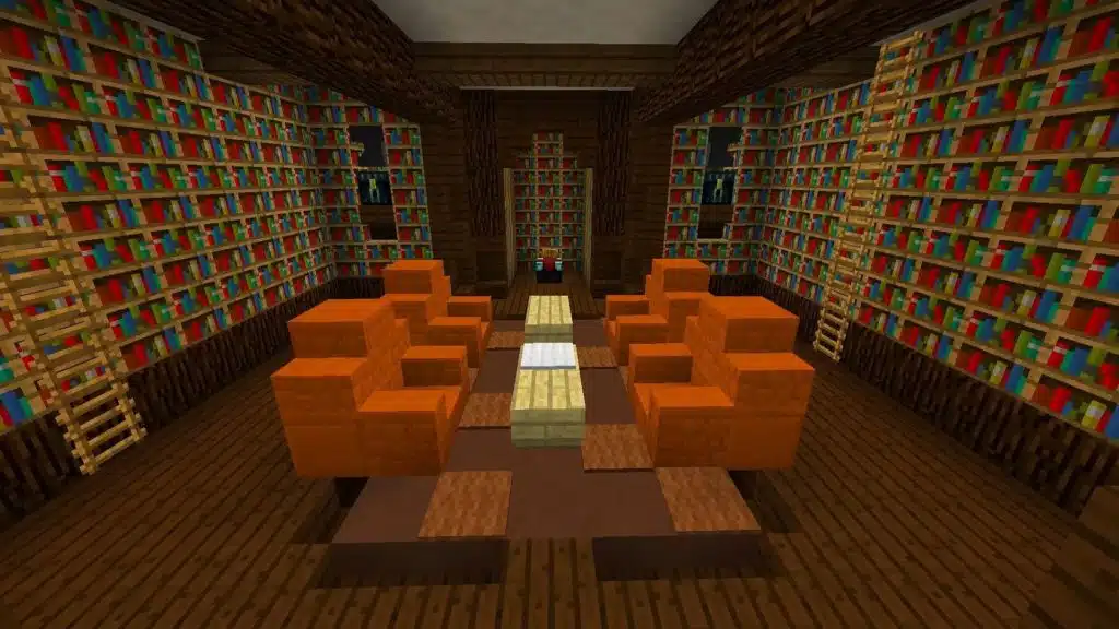 20 Best Minecraft Interior Designs Ideas 2024 Library Room