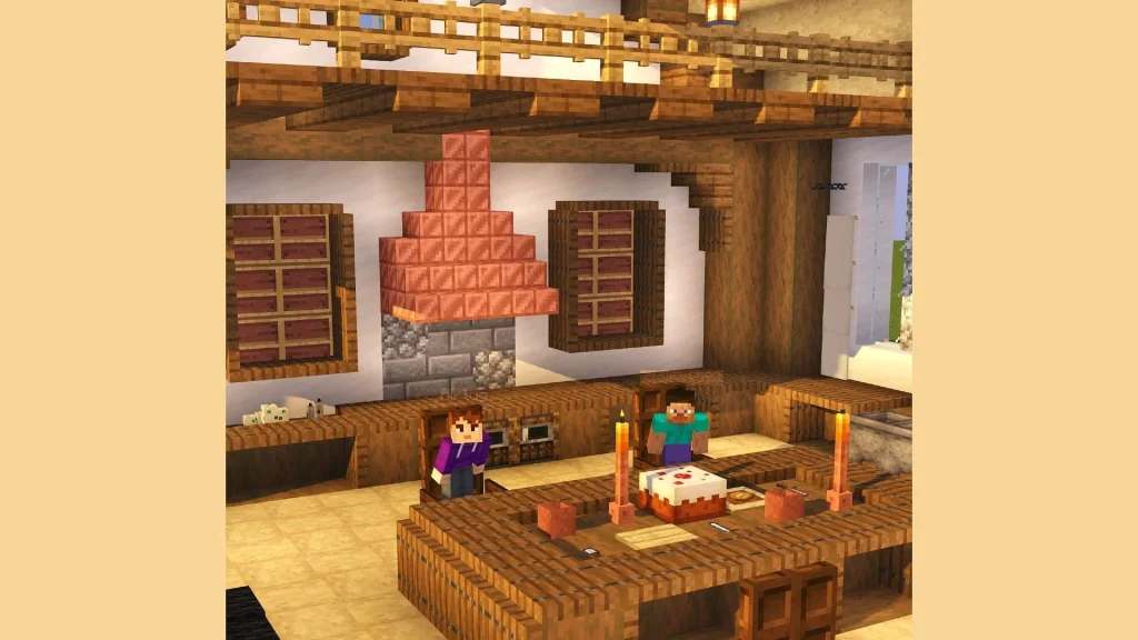 20 Best Minecraft Kitchen Designs Ideas 2024 Waspycraft1s Rustic Kitchen