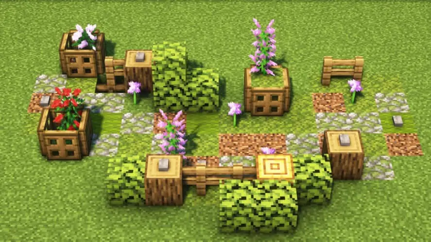 20 Best Minecraft Path Designs 2024 Flower Forest Path