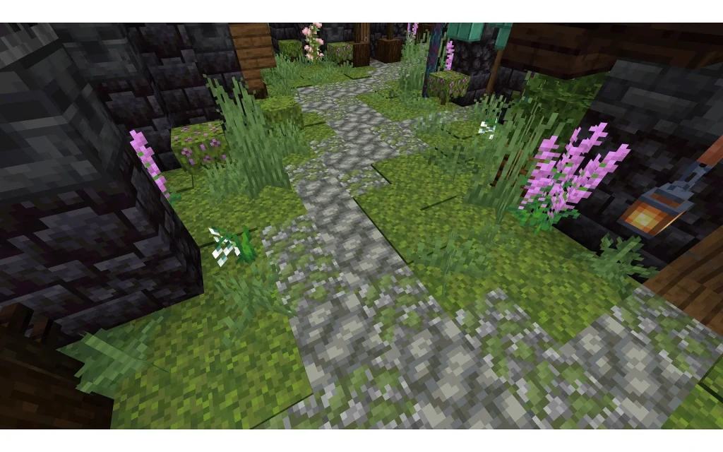 20 Best Minecraft Path Designs 2024 Mossy Cobblesstone