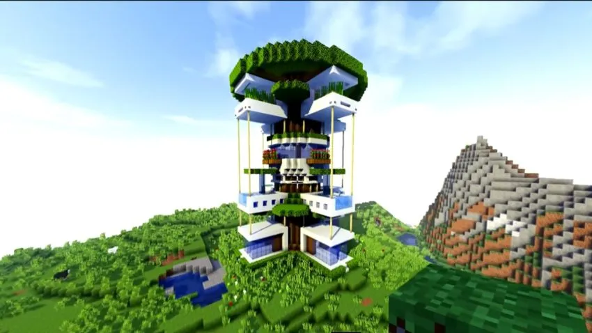 20 Best Minecraft Tower Designs Ideas 2024 Treehouse Tower