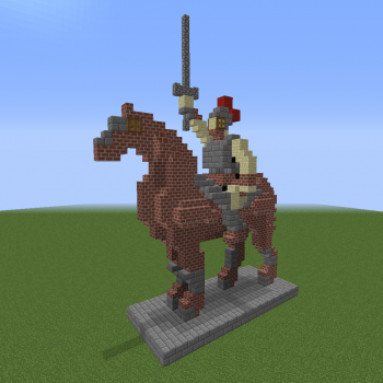 20 Minecraft Statue Designs Ideas 2024 Calvary Commander Statue