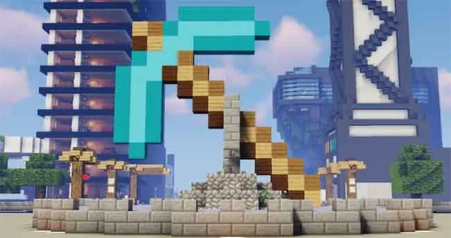 20 Minecraft Statue Designs Ideas 2024 Diamond Pickaxe
