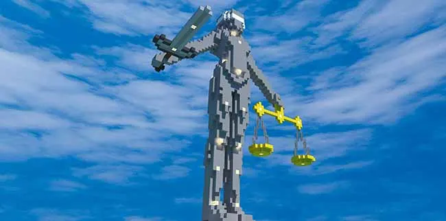 20 Minecraft Statue Designs Ideas 2024 Lady Justice
