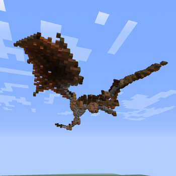 20 Minecraft Statue Designs Ideas 2024 Oriental Steampunk Dragon