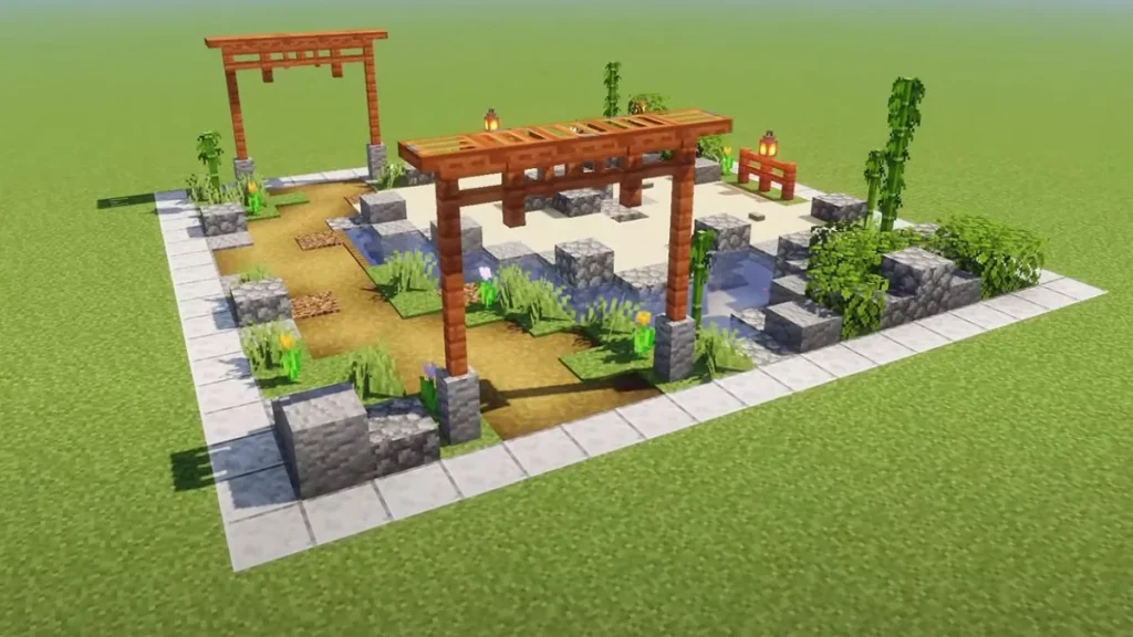 25 Best Minecraft Garden Designs Ideas 2024 Japanese Zen Garden
