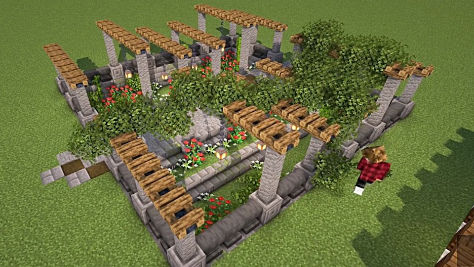 25 Best Minecraft Garden Designs Ideas 2024 Sunken Castle Garden