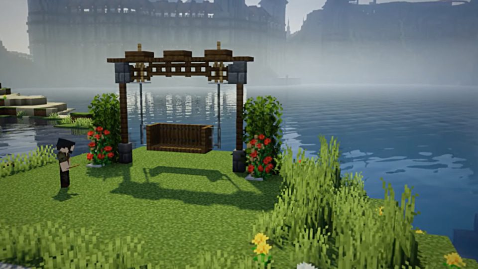 25 Best Minecraft Garden Designs Ideas 2024 Tree Swing Garden