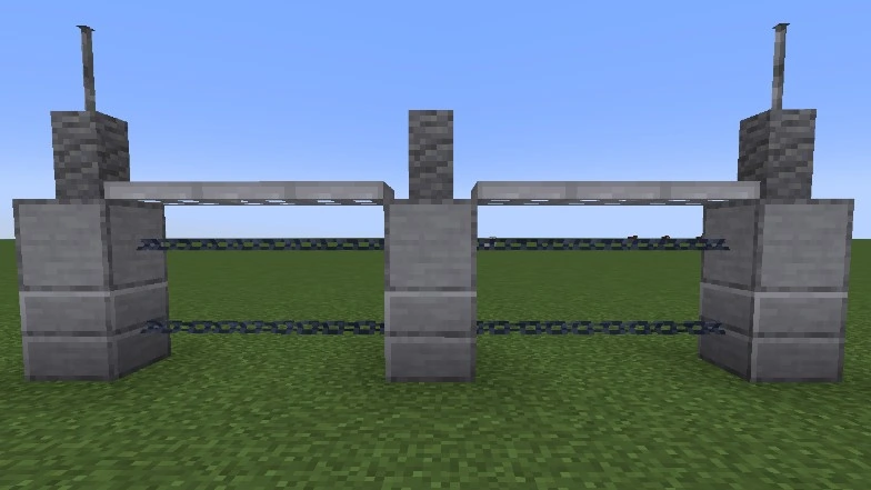 25 Best Minecraft Wall Designs Ideas 2024 Chain Fence Wall