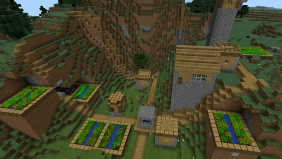 30 Best Minecraft Pe Seeds 2024 Mountain Village