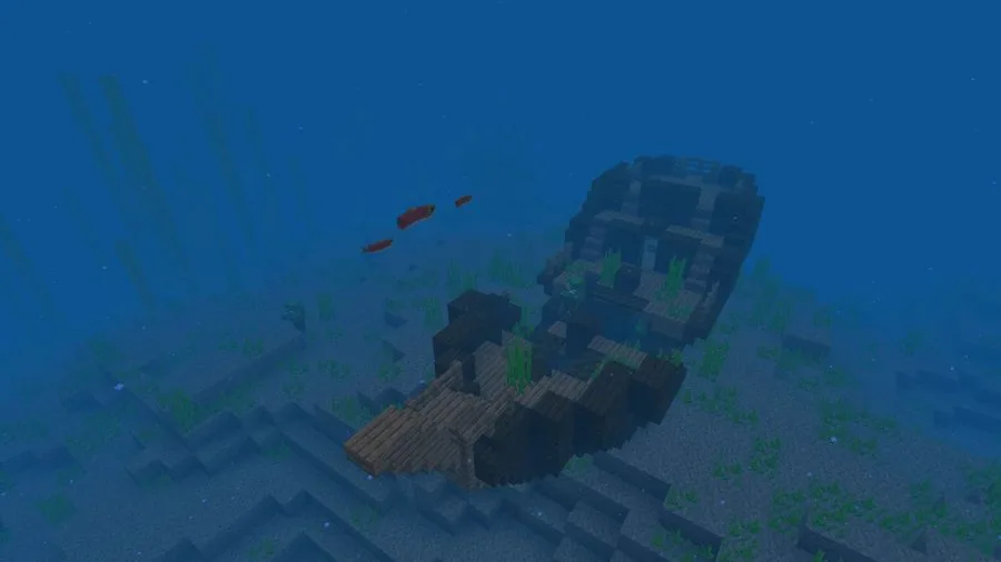 30 Best Minecraft Pe Seeds 2024 Underwater Shipwreck