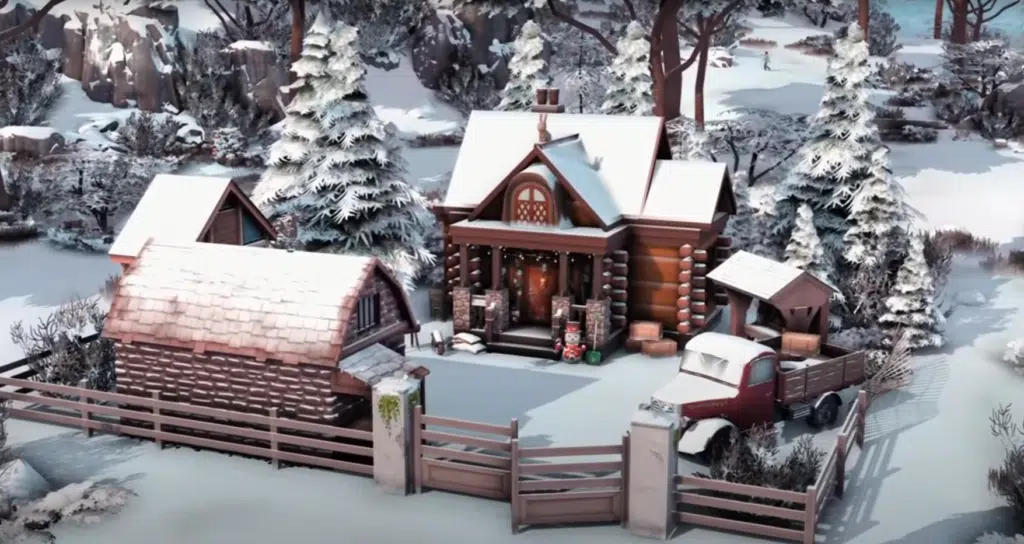 30 Best Sims 4 House Ideas 2024 Christmas Cabin House