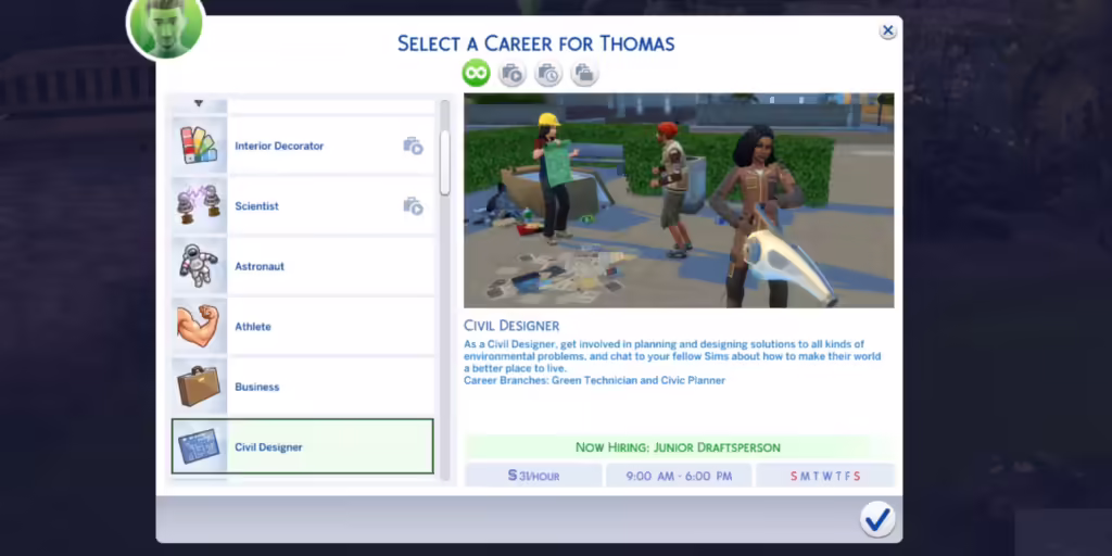 19 Highest Paying Careers In The Sims 4 Civic Planner
