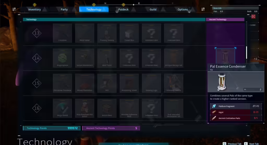 How To Get Ancient Technology Points In Palworld 1 2