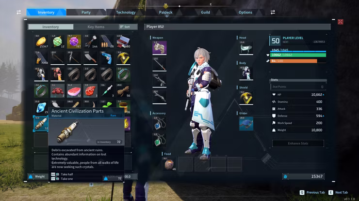 How To Get Ancient Civilization Parts In Palworld Parts