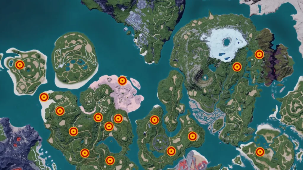 Palworld Map All Regions Locations And Points Of Interest