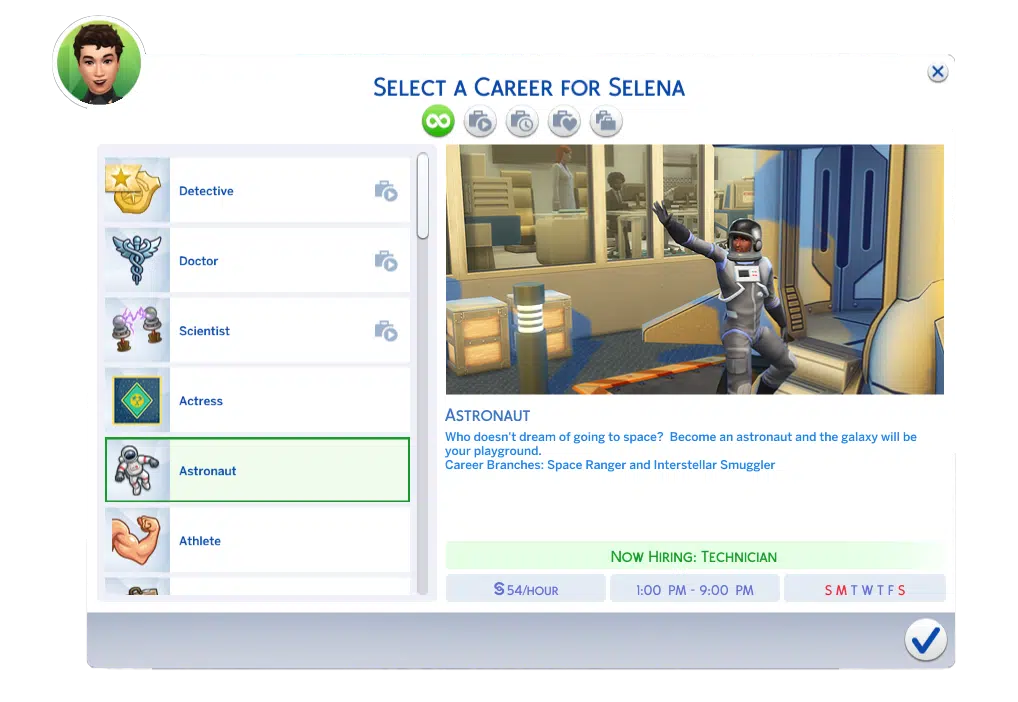 Sms 4 Careers Complete List 2024 Astronaut