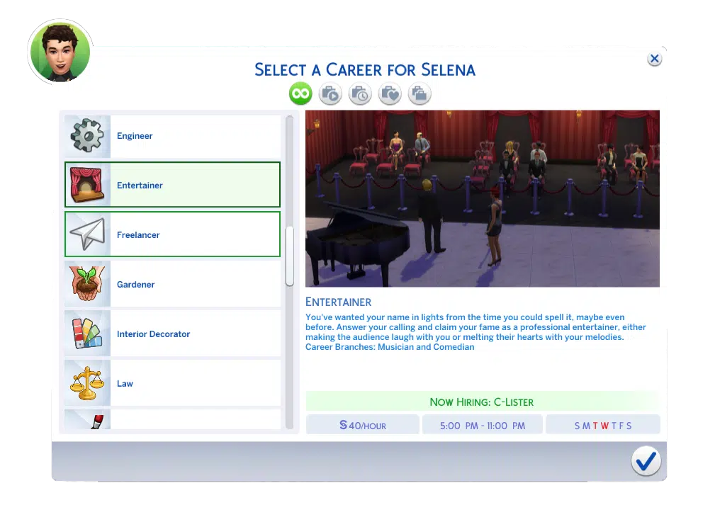Sms 4 Careers Complete List 2024 Entertainer