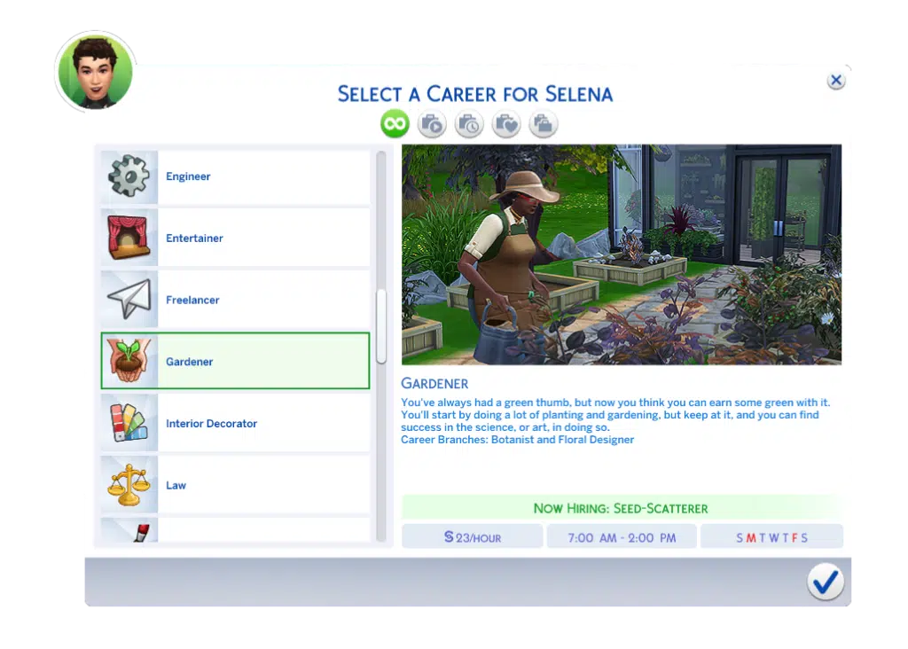 Sms 4 Careers Complete List 2024 Gardener