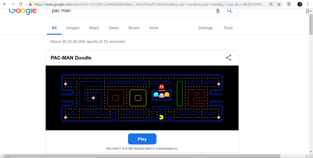 30 Google Hidden Games You Should Play 2024 Pac Man