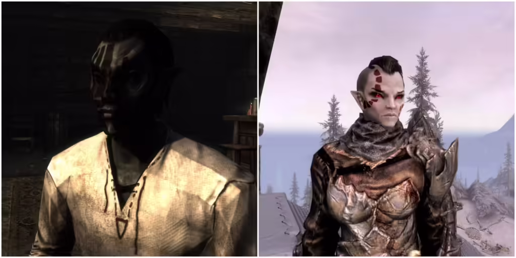 Skyrim Every Playable Race Explained Dunmer