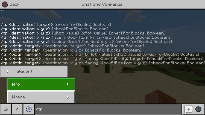 How To Teleport In Minecraft Bedrock