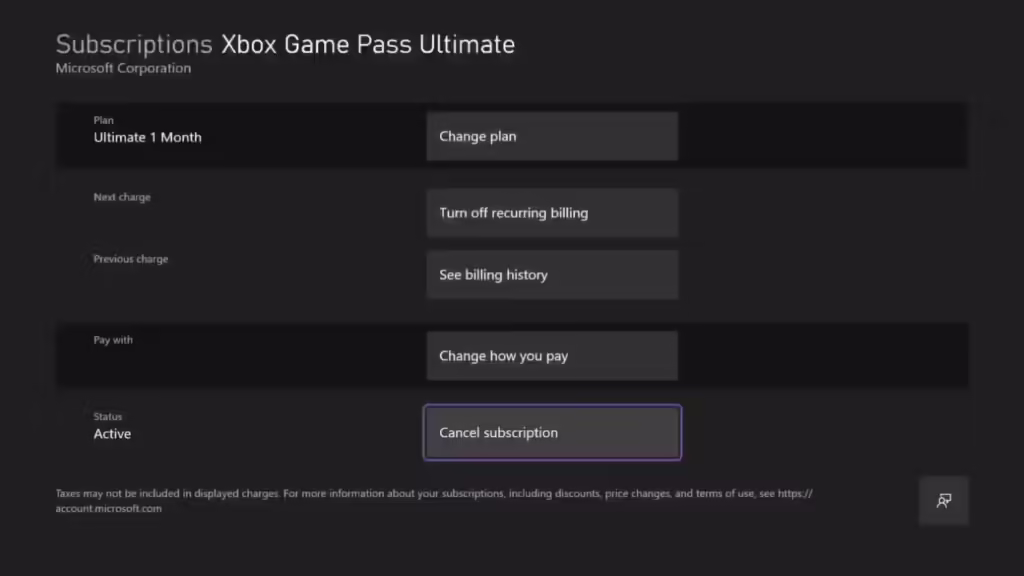 Xbox Game Pass Explained Cancel