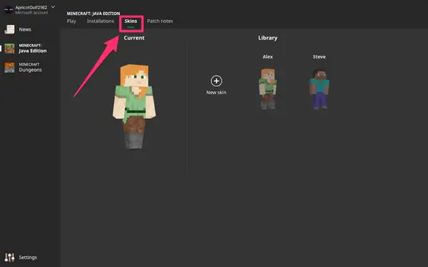 How To Change Your Skin In Minecraft (2024) Menu