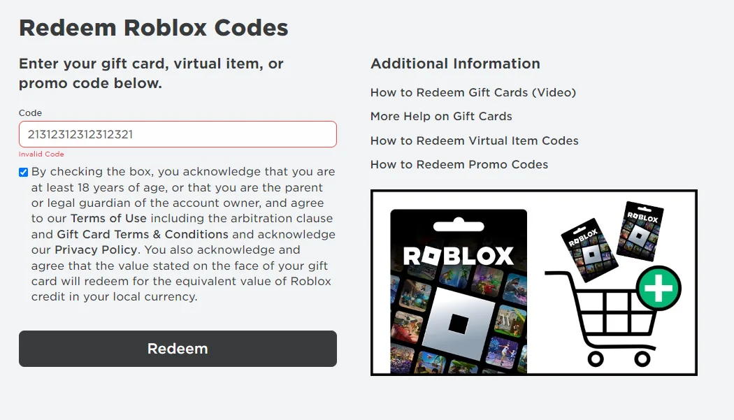 How To Redeem A Roblox Gift Card Code